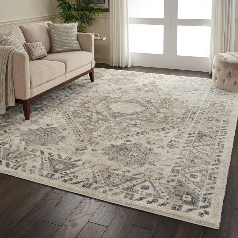 Nourison Fusion FSS11 Cream/Grey Vintage Indoor Rug