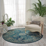 Nourison 2020 NR202 Teal Persian Indoor Rug