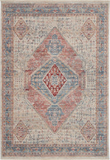 Nourison Homestead HMS03 Blue/Grey Farmhouse & Country Indoor Rug