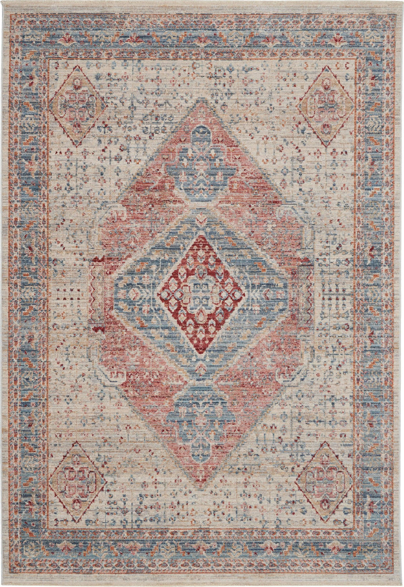 Nourison Homestead HMS03 Blue/Grey Farmhouse & Country Indoor Rug