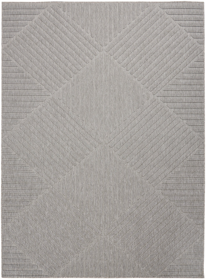 Nourison Cozumel CZM05 Light Grey Outdoor Indoor/Outdoor Rug