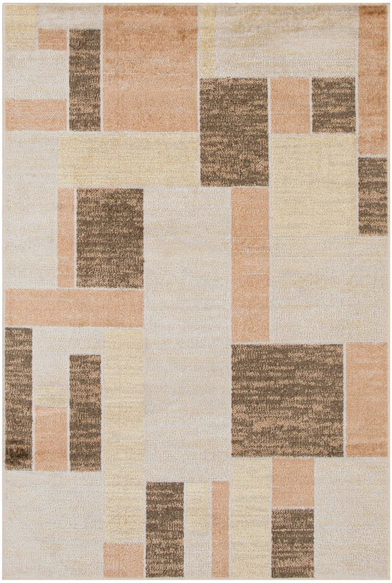 Nourison Astra Machine Washable ASW09 Beige Multicolor Modern Indoor Rug