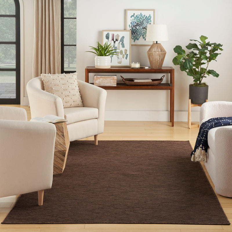 Nourison Washable Solutions WSL01 Mocha Modern Rug