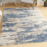 Nourison Dreamy Shag DRS10 Light Blue Grey Modern & Contemporary Indoor Rug