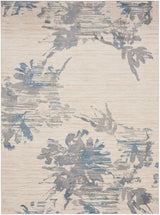 Calvin Klein Ck005 Enchanting ECH01 Ivory/Grey/Blue Farmhouse & Country Indoor Rug