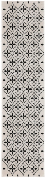 Nourison Nourison Essentials NRE04 Ivory Black Modern Rug