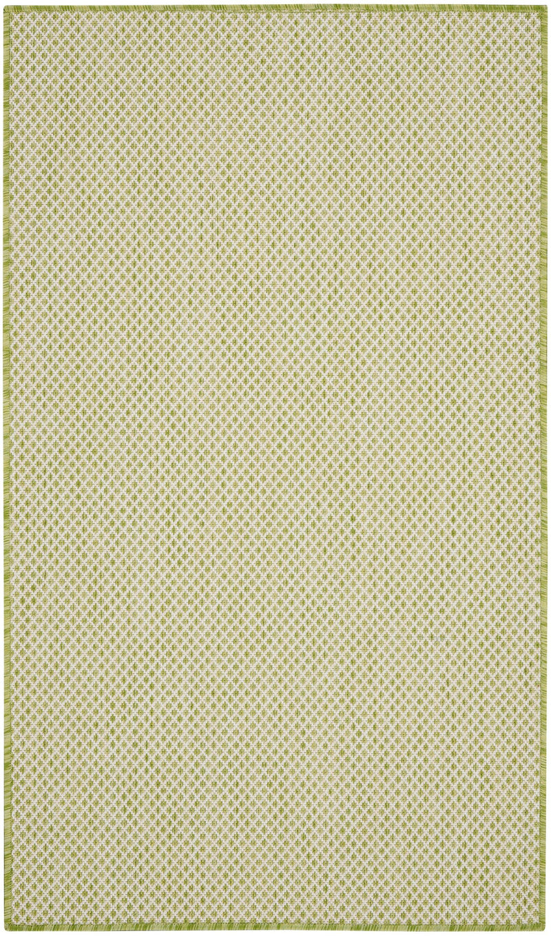 Nourison Courtyard COU01 Ivory Green Outdoor Indoor/Outdoor Rug