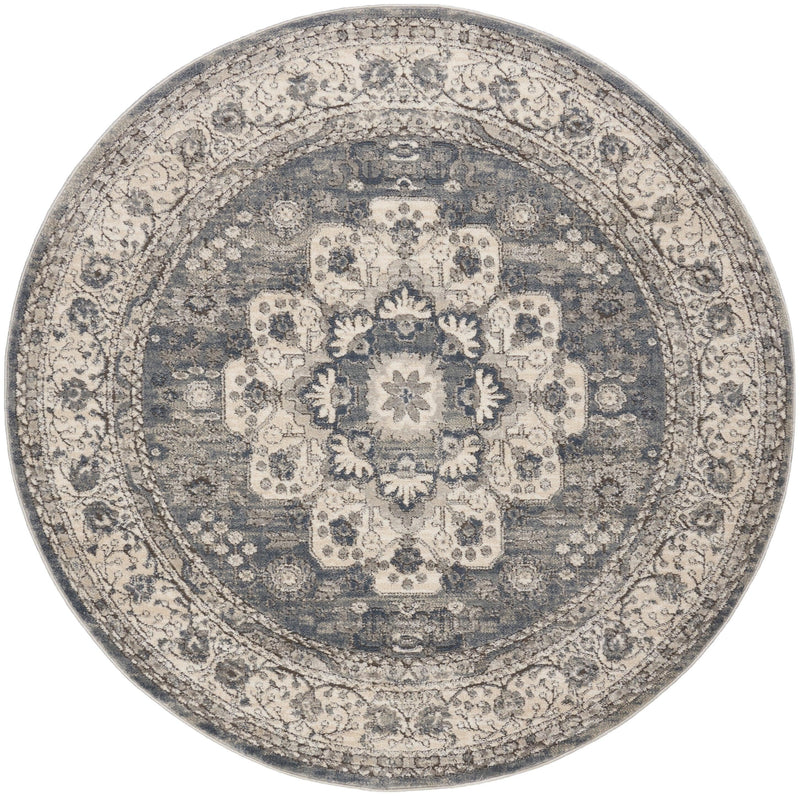 Nourison Quarry QUA07 Grey Ivory Vintage Indoor Rug