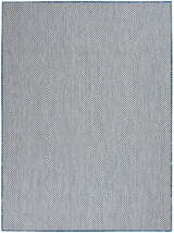 Nourison Courtyard COU01 Ivory Blue Outdoor Indoor/Outdoor Rug