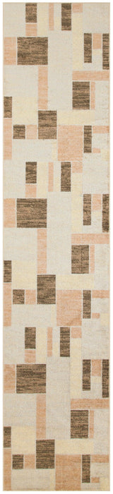 Nourison Astra Machine Washable ASW09 Beige Multicolor Modern Indoor Rug