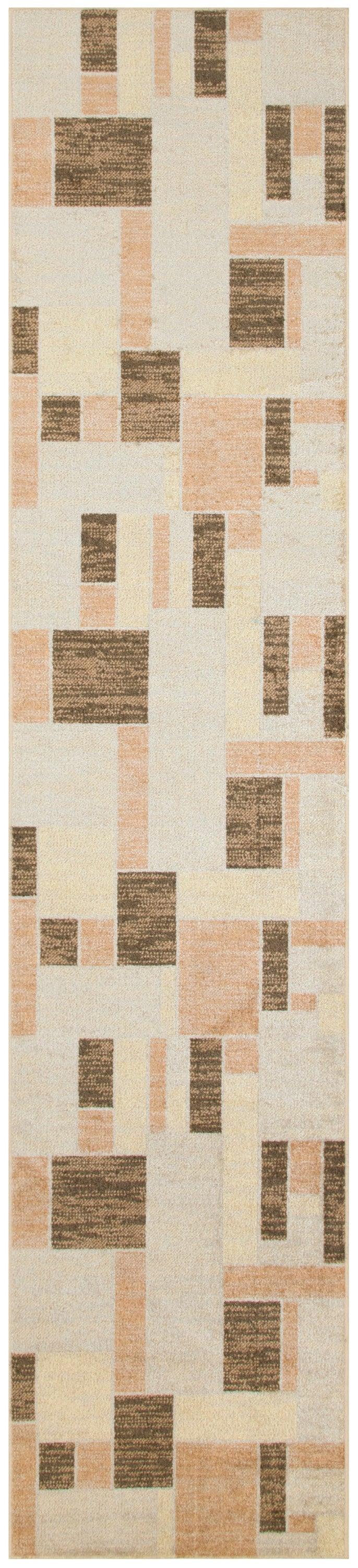 Nourison Astra Machine Washable ASW09 Beige Multicolor Modern Indoor Rug