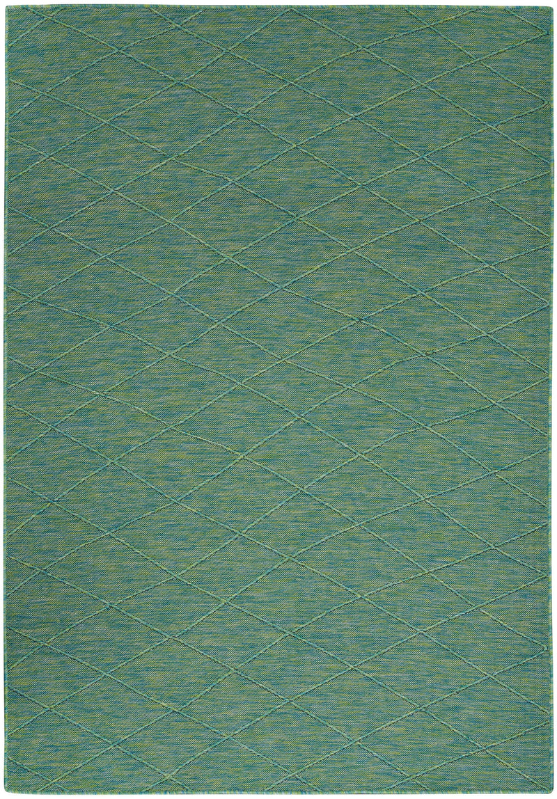 Nourison Washable Solutions WSL01 Blue/Green Modern Rug