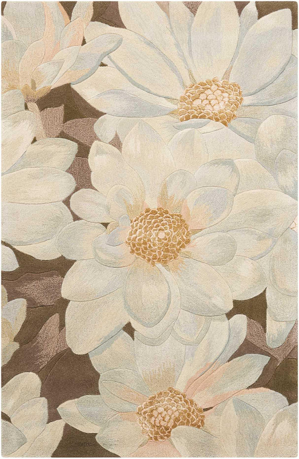 Nourison Tropics TS13 Mocha Floral Indoor Rug