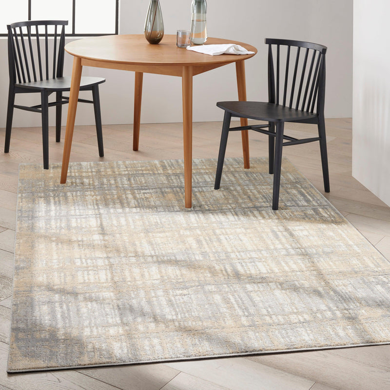 Calvin Klein Ck005 Enchanting ECH05 Grey/Ivory Modern & Contemporary Indoor Rug