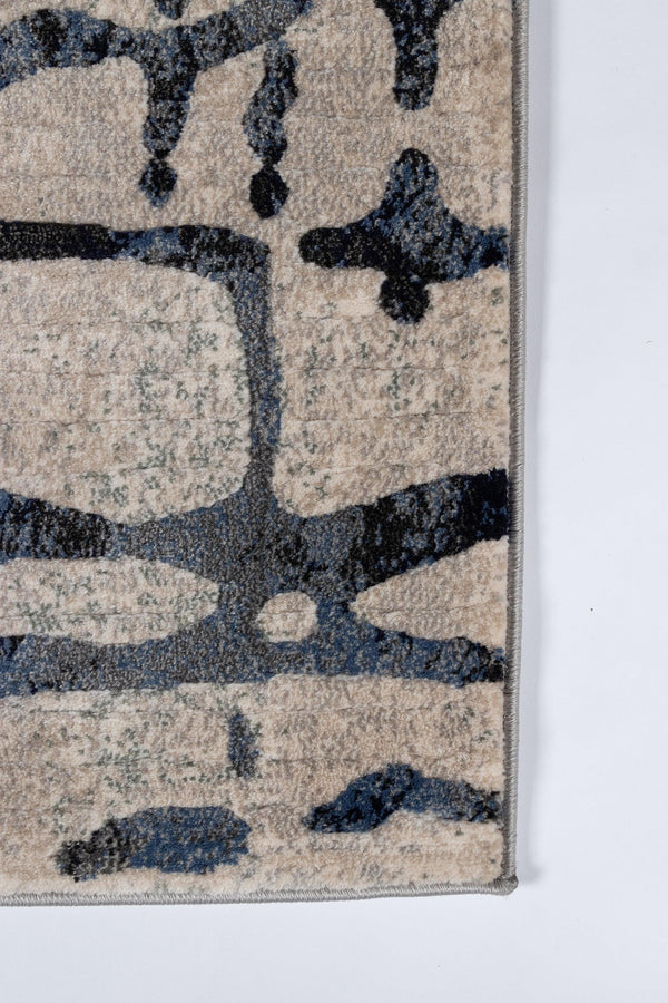 Logan Grey Designer Abstract Area Rug - Modern Rug Importers