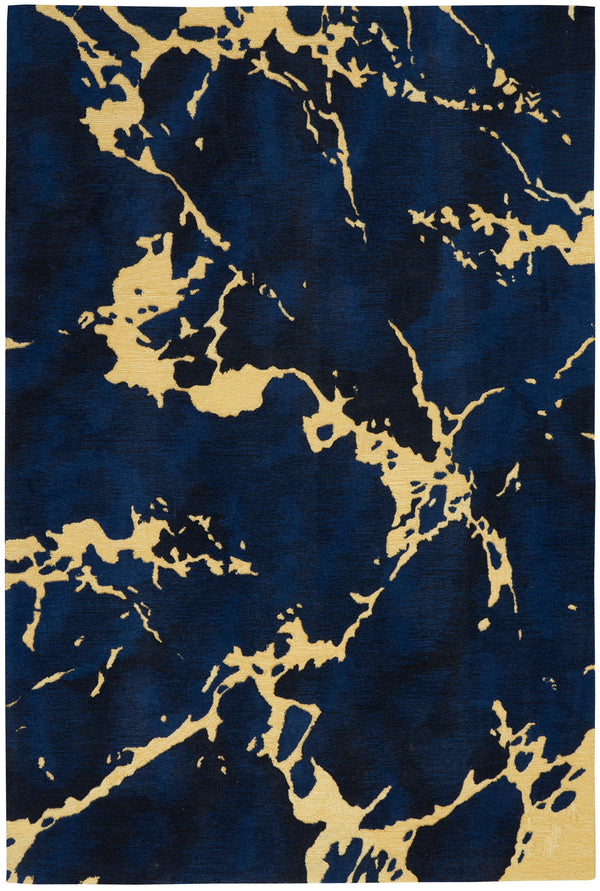 Nourison Symmetry SMM09 Navy Artistic Indoor Rug