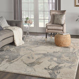 Nourison Fusion FSS16 Cream Grey Modern Indoor Rug