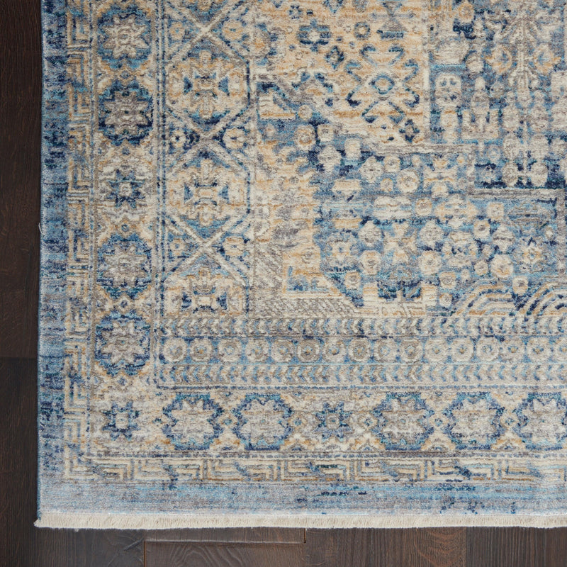 Nourison Lustrous Weave LUW02 Blue/Ivory Floral Indoor Rug