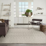 Nourison Positano POS02 Light Grey Modern Rug