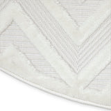 Nourison Versatile NRV01 Ivory White Modern Rug