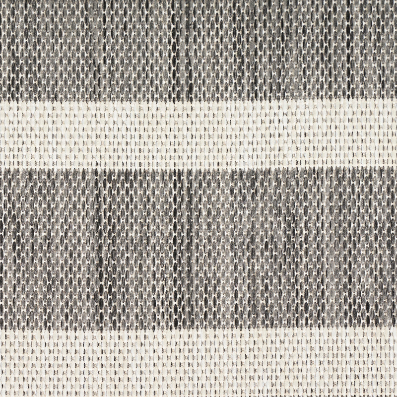 Nourison Positano POS03 Charcoal Ivory Modern Rug