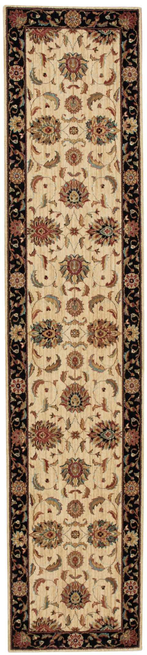 Nourison Living Treasures LI04 Ivory/Black Persian Indoor Rug