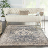 Nourison Quarry QUA07 Grey Ivory Vintage Indoor Rug