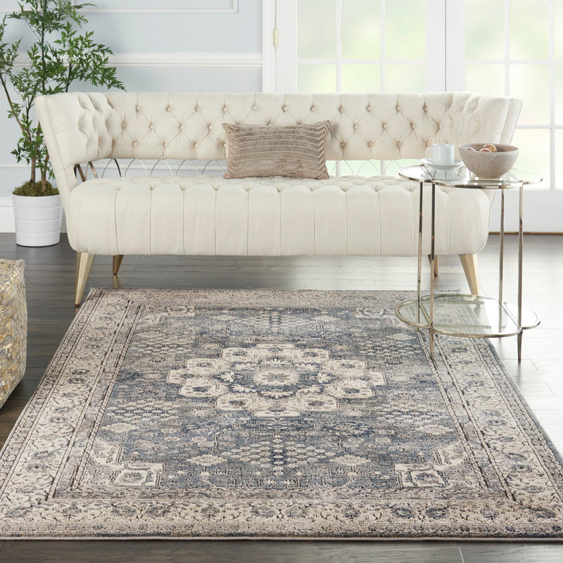 Nourison Quarry QUA07 Grey Ivory Vintage Indoor Rug