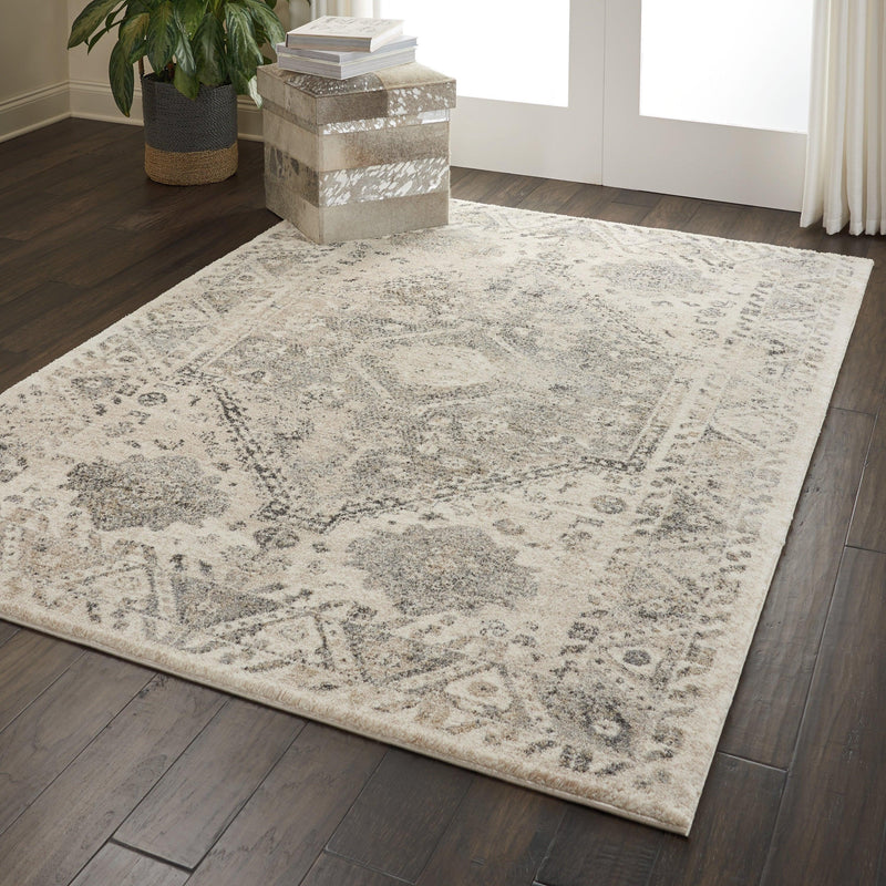 Nourison Fusion FSS11 Cream/Grey Vintage Indoor Rug