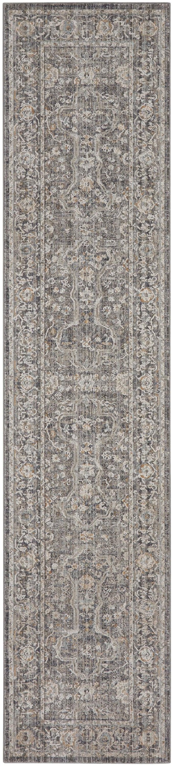 Nourison Lynx 2'3" x 10' Slate Multicolor Bohemian Indoor Rug