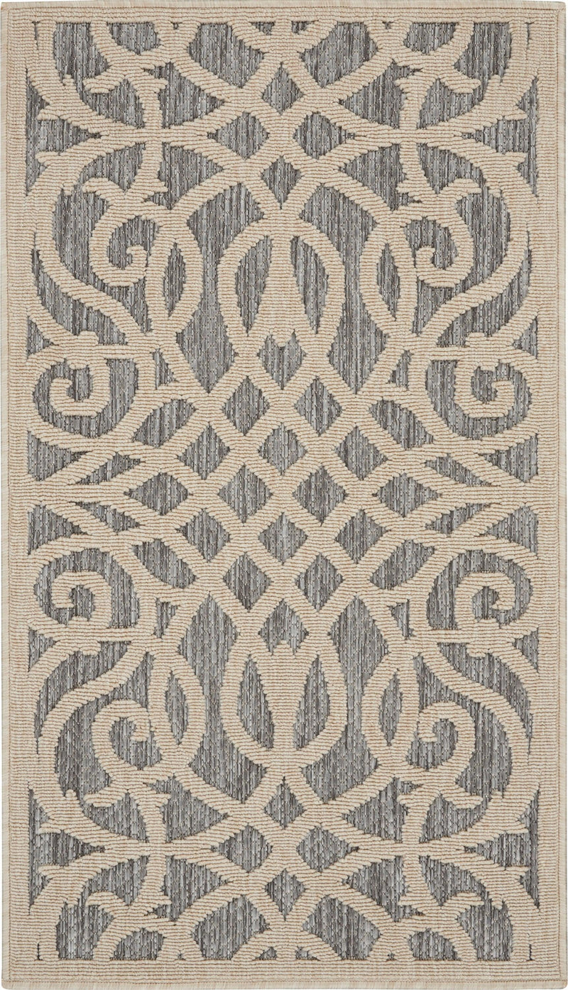 Nourison Cozumel CZM04 Grey Outdoor Indoor/Outdoor Rug