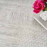 Nourison Glitz GLZ09 Silver Grey Modern Indoor Rug