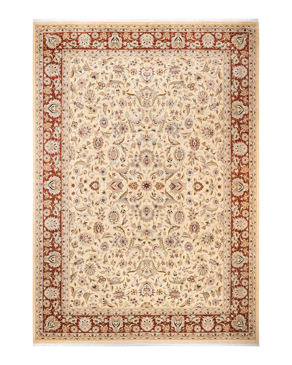 One-of-a-Kind Imported Hand-knotted Area Rug  - Beige, 10' 0" x 14' 5" - Modern Rug Importers