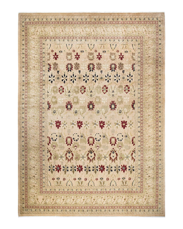 One-of-a-Kind Imported Hand-knotted Area Rug  - Beige, 10' 2" x 14' 3" - Modern Rug Importers