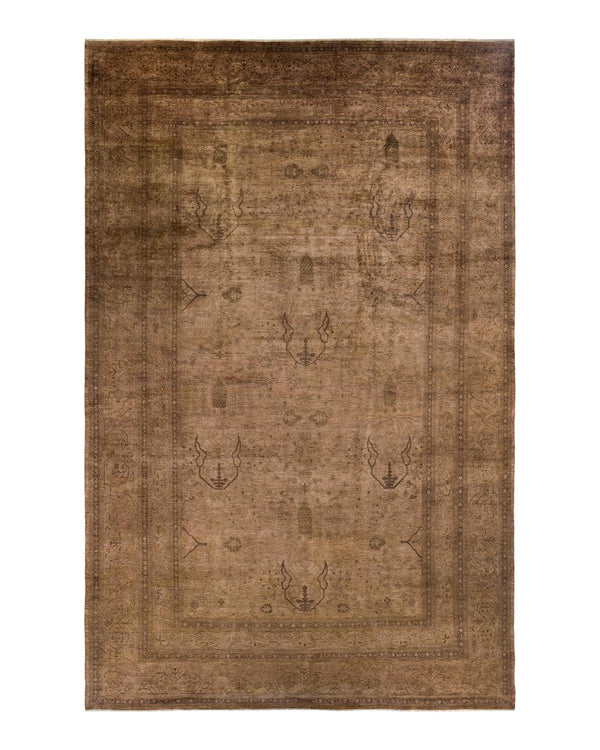 One-of-a-Kind Imported Hand-knotted Area Rug  - Beige, 11' 10" x 18' 1" - Modern Rug Importers