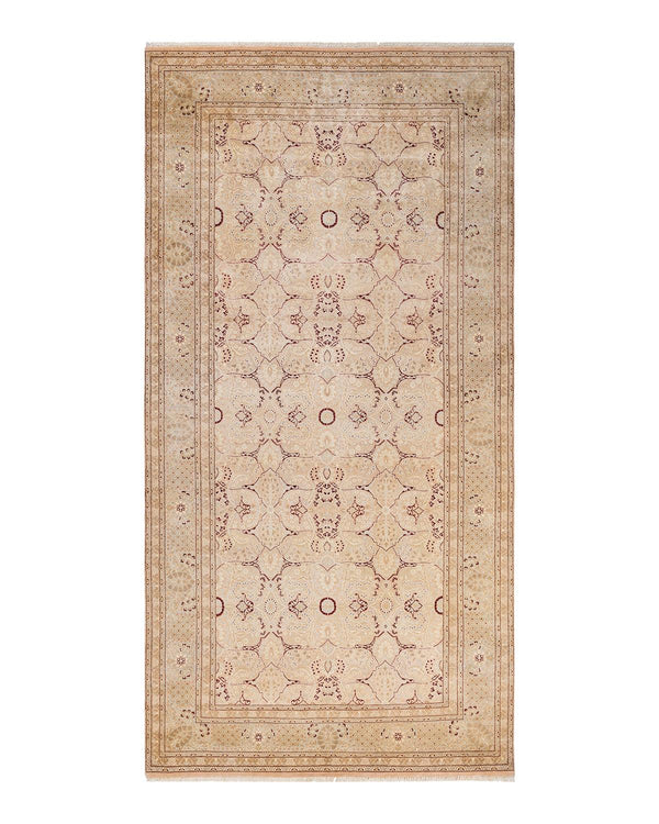 One-of-a-Kind Imported Hand-knotted Area Rug  - Beige, 6' 1" x 12' 2" - Modern Rug Importers