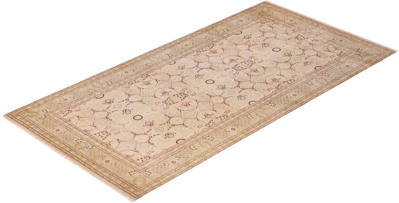 One-of-a-Kind Imported Hand-knotted Area Rug  - Beige, 6' 1" x 12' 2" - Modern Rug Importers