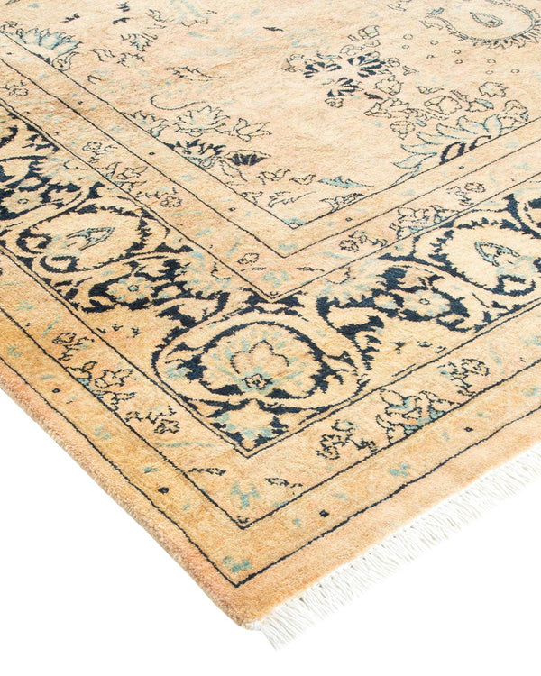 One-of-a-Kind Imported Hand-Knotted Area Rug  - Beige, 6' 1" x 9' 0" - Modern Rug Importers