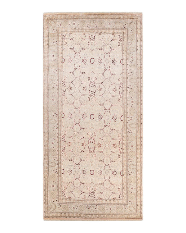 One-of-a-Kind Imported Hand-knotted Area Rug  - Beige, 6' 2" x 12' 10" - Modern Rug Importers