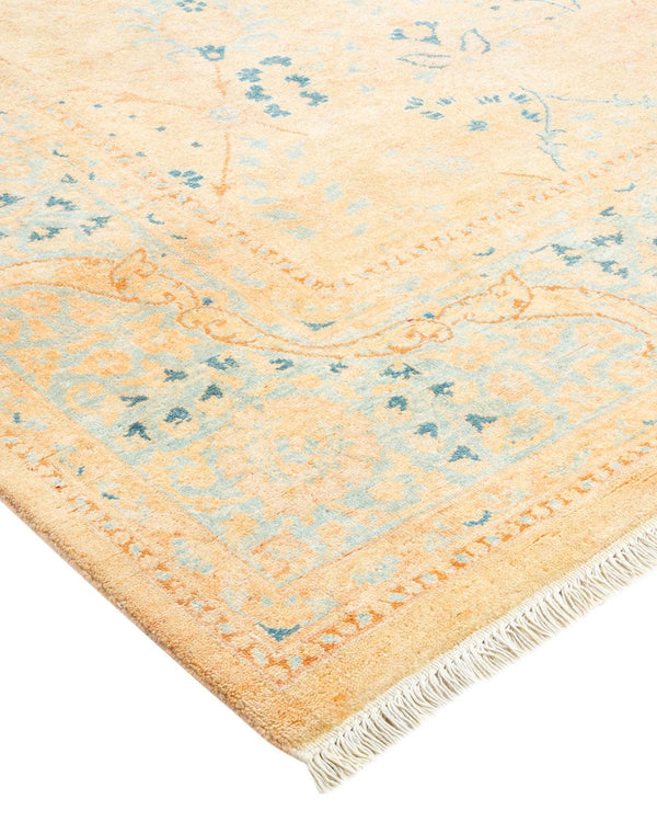 One-of-a-Kind Imported Hand-knotted Area Rug  - Beige, 6' 2" x 7' 10" - Modern Rug Importers