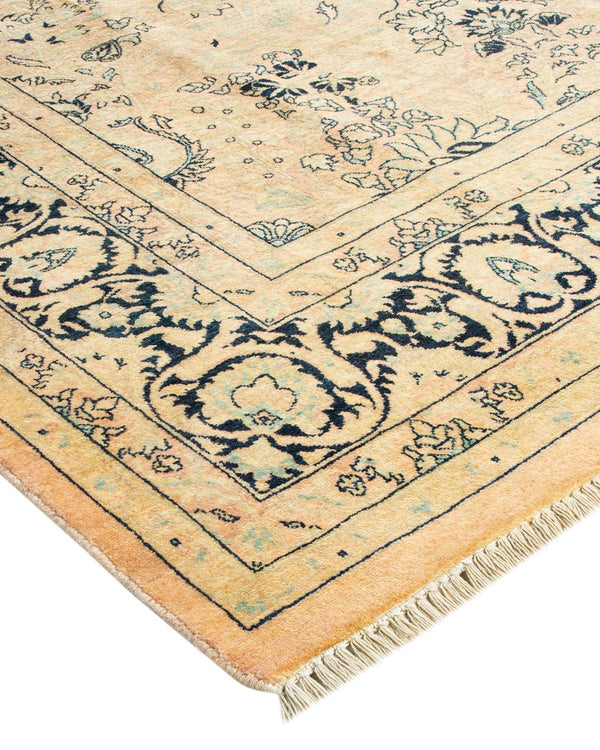 One-of-a-Kind Imported Hand-Knotted Area Rug  - Beige, 6' 2" x 9' 0" - Modern Rug Importers