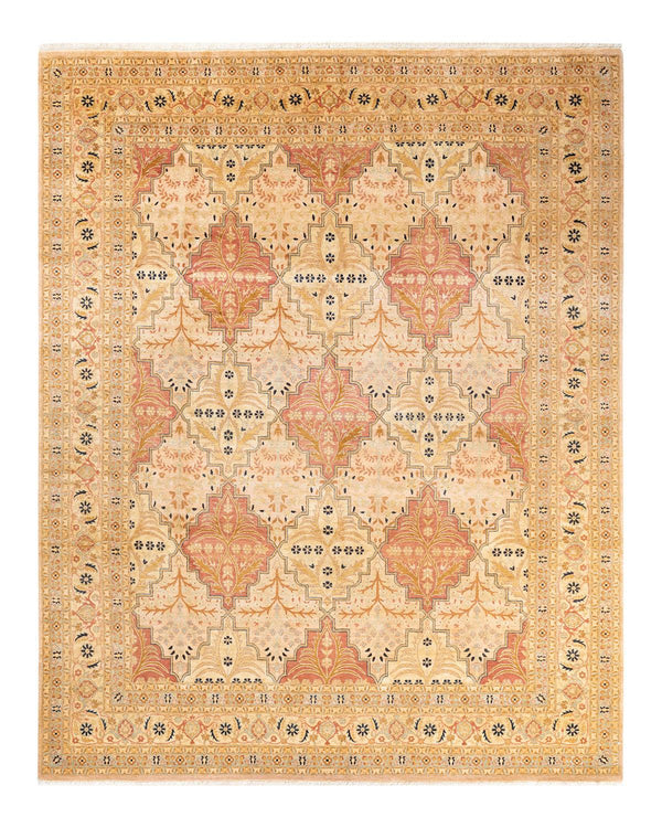 One-of-a-Kind Imported Hand-Knotted Area Rug  - Beige, 8' 1" x 10' 1" - Modern Rug Importers