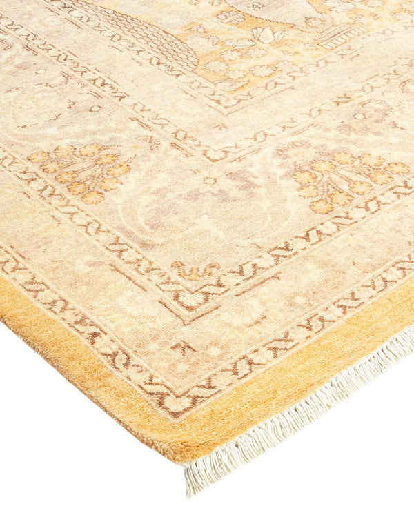 One-of-a-Kind Imported Hand-Knotted Area Rug  - Beige, 8' 1" x 10' 1" - Modern Rug Importers