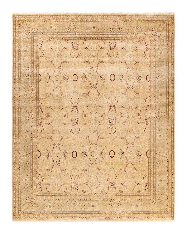 One-of-a-Kind Imported Hand-knotted Area Rug  - Beige,  8' 1" x 10' 4" - Modern Rug Importers