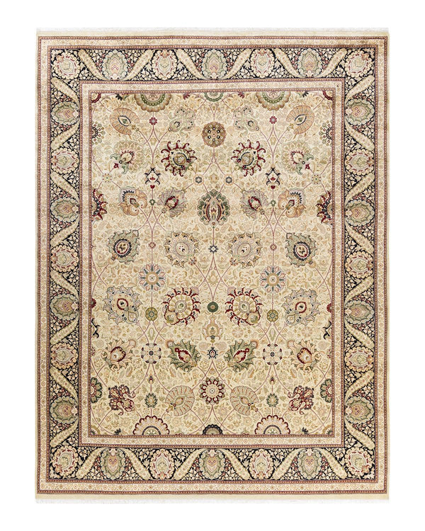 One-of-a-Kind Imported Hand-knotted Area Rug  - Beige,  8' 1" x 10' 9" - Modern Rug Importers