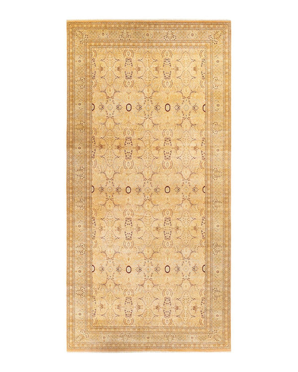 One-of-a-Kind Imported Hand-knotted Area Rug  - Beige, 8' 1" x 16' 10" - Modern Rug Importers