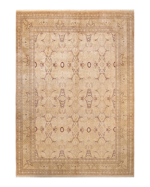 One-of-a-Kind Imported Hand-knotted Area Rug  - Beige, 8' 10" x 12' 9" - Modern Rug Importers