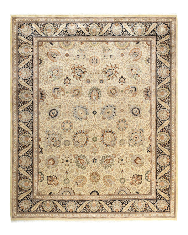 One-of-a-Kind Imported Hand-Knotted Area Rug  - Beige,  8' 2" x 10' 3" - Modern Rug Importers