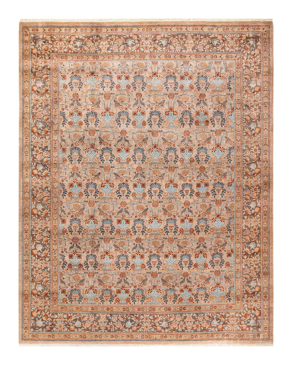 One-of-a-Kind Imported Hand-Knotted Area Rug  - Beige, 8' 2" x 10' 4" - Modern Rug Importers