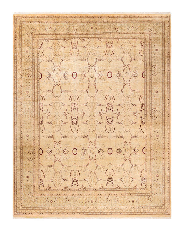 One-of-a-Kind Imported Hand-Knotted Area Rug  - Beige, 8' 2" x 10' 4" - Modern Rug Importers